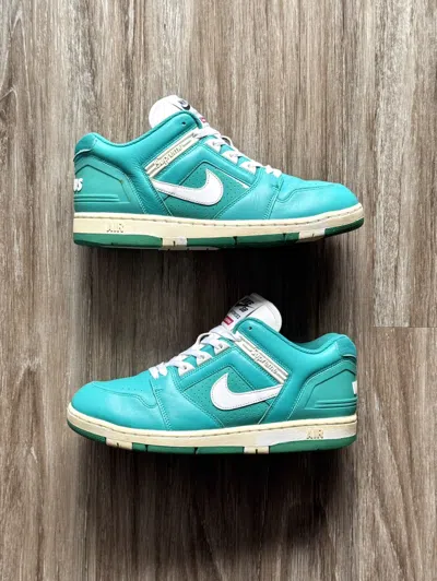 Pre-owned Nike X Supreme Nike Sb Air Force 2 X Supreme Low Men's Shoes In Aqua Blue