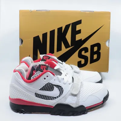 Pre-owned Nike X Supreme Nike Sb Air Trainer 2 Supreme White Size 10.5 For Restoration Shoes