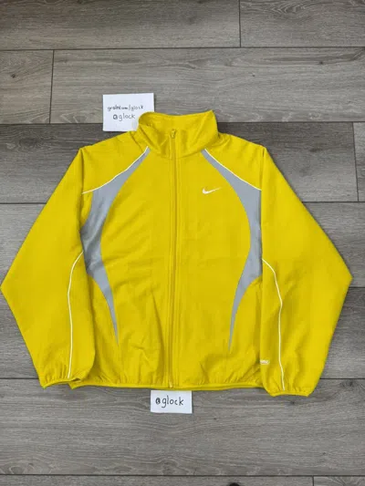 Pre-owned Nike X Supreme Nike Yellow Track Jacket Ss25 Size Medium