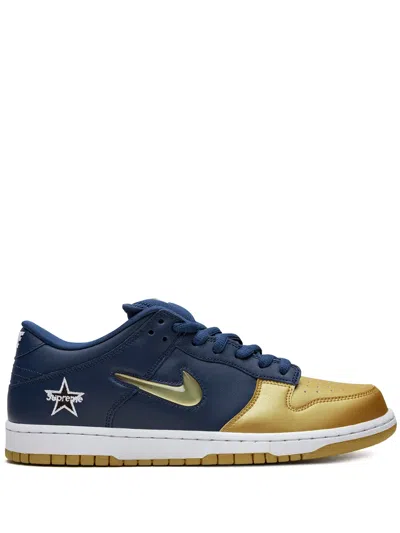 Nike X Supreme Sb Dunk Low Og Sneakers In Gold