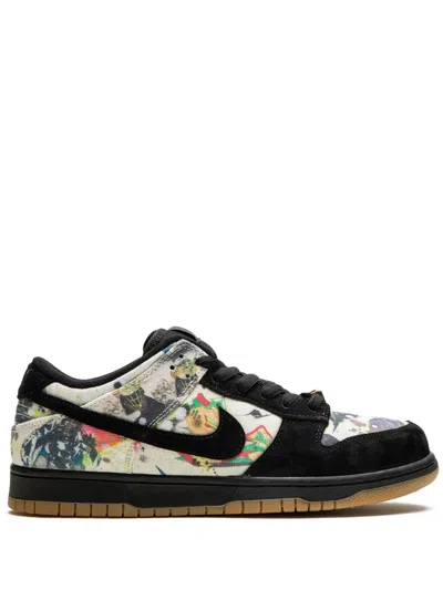 Nike X Supreme Sb Dunk Low "rammellzee" Sneakers In Black
