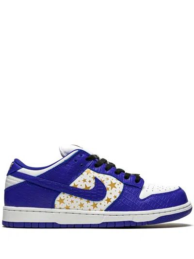 Nike X Supreme Sb Dunk Low "stars/hyper Blue" Sneakers