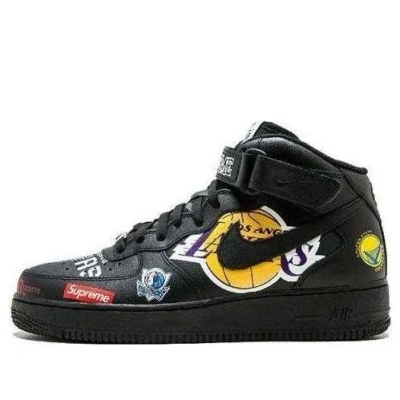 Nike X Supreme X Nba Air Force 1 Mid 07 'black'