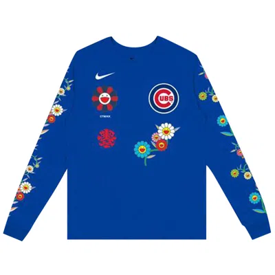 Pre-owned Nike X Takashi Murakami X Mlb World Tour Tokyo Series 2025 Cubs Long-sleeve Tee 'blue' | Men's Size