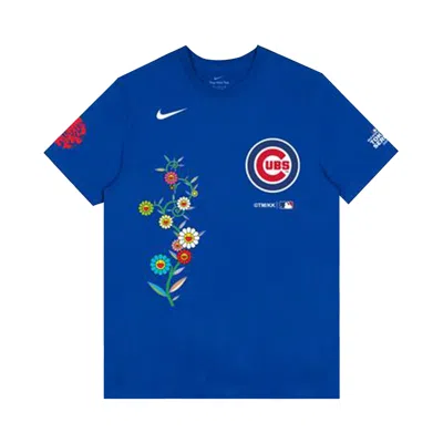 Pre-owned Nike X Takashi Murakami X Mlb World Tour Tokyo Series 2025 Cubs Short-sleeve Tee 'blue' | Men's Size