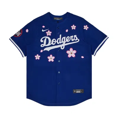 Pre-owned Nike X Takashi Murakami X Mlb World Tour Tokyo Series 2025 Dodgers Tokyo Away Jersey 'blue' | Men's