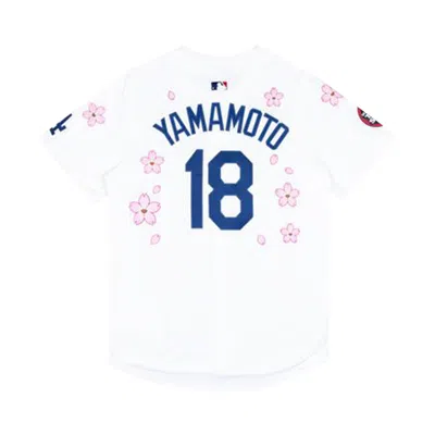 Pre-owned Nike X Takashi Murakami X Mlb World Tour Tokyo Series 2025 Dodgers Yamamoto Jersey 'white' | Men's S