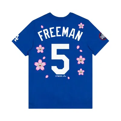 Pre-owned Nike X Takashi Murakami X Mlb World Tour Tokyo Series 2025 Freeman Dodgers Short-sleeve Tee 'blue' |