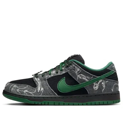 NIKE NIKE X THERE SKATEBOARD SB DUNK LOW PRO 'ANTHRACITE GORGE GREEN'