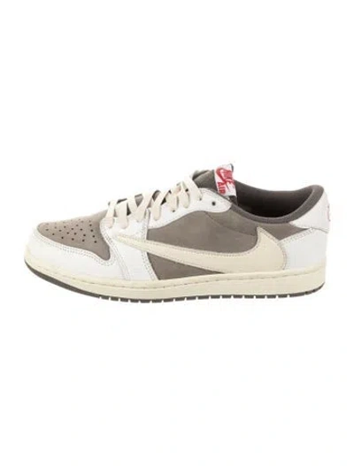 Pre-owned Nike X Travis Scott 1 Retro Low Og Sp Reverse Mocha Sneakers In Brown