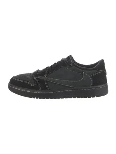 Pre-owned Nike X Travis Scott 1 Retro Low Og Sp Travis Scott Black Phantom Athletic Sneakers
