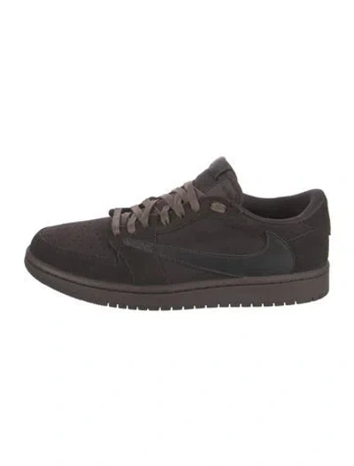 Pre-owned Nike X Travis Scott 1 Retro Low Og Sp Travis Scott Velvet Brown Sneakers