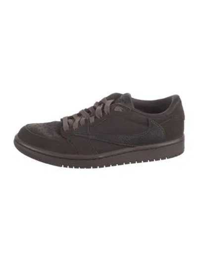 Pre-owned Nike X Travis Scott 1 Retro Low Og Sp 'velvet Brown' Sneakers