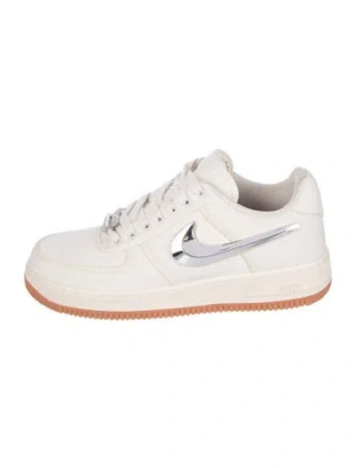 Pre-owned Nike X Travis Scott Air Force 1 Low 'sail' Sneakers In White