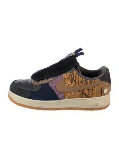 Pre-owned Nike X Travis Scott Air Force 1 Low Sneakers In Blue