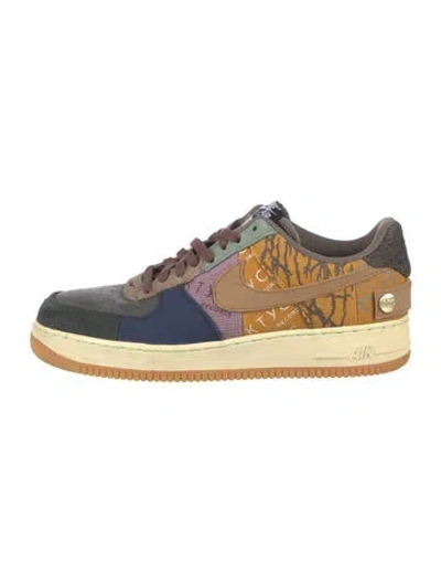 Pre-owned Nike X Travis Scott Air Force 1 Low Sneakers In Brown/neutrals