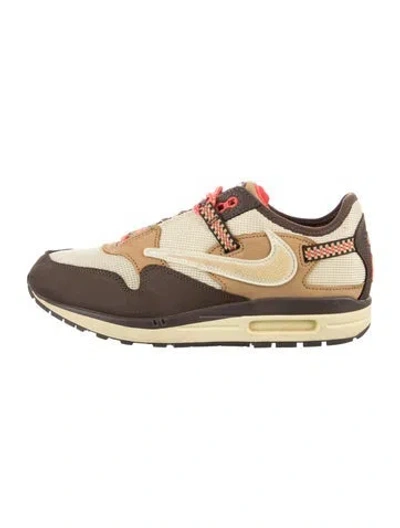 Pre-owned Nike X Travis Scott Air Max 1 'baroque Brown' Athletic Sneakers