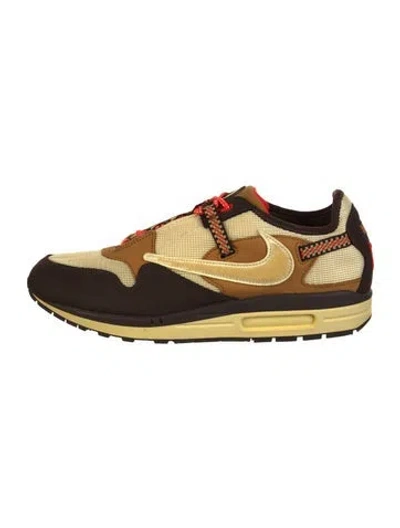 Pre-owned Nike X Travis Scott Air Max 1 'baroque Brown' Athletic Sneakers In Multi