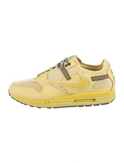 Pre-owned Nike X Travis Scott Air Max 1 'cactus Jack Saturn Gold' Athletic Sneakers In Multi