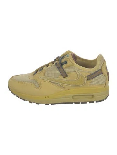 Pre-owned Nike X Travis Scott Air Max 1 'saturn Gold' Sneakers In Yellow