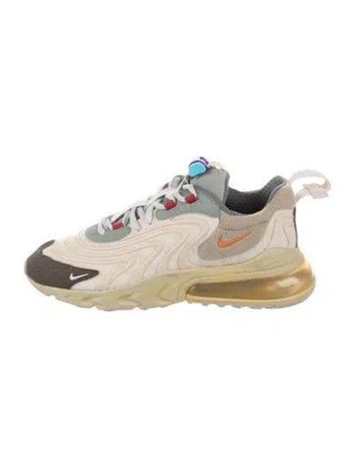 Pre-owned Nike X Travis Scott Air Max 270 React Eng Sneakers In Neutral
