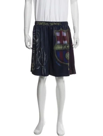 Pre-owned Nike X Travis Scott Barcelona Shorts In Blue