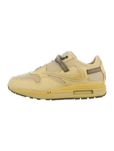 Pre-owned Nike X Travis Scott Cactus Jack Air Max 1 Athletic Sneakers In Yellow
