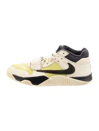 Pre-owned Nike X Travis Scott Jumpman Jack Tr Sneakers In Yellow