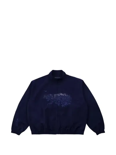 Nike X Travis Scott X Fragment Cactus Jack Windbreaker Jacket In Blue