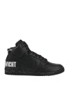 Nike Man Sneakers Black Size 4.5 Soft Leather In Black