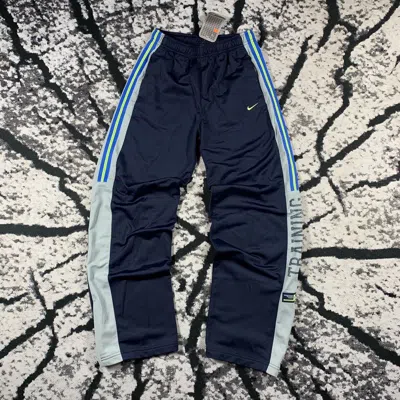 Pre-owned Nike X Vintage 00's Vintage Nike Track Pants Sweatpants Training In Navy