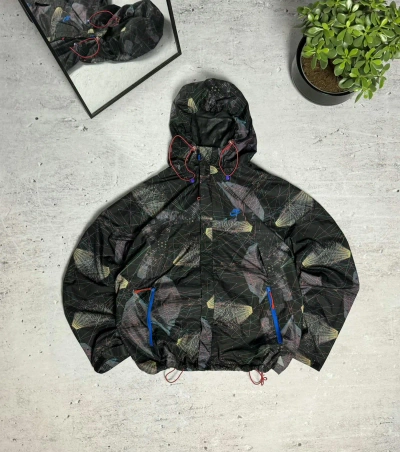Pre-owned Nike X Vintage 00s Nike Nylon Vintage Airmax Tn Plus Hooded Jacket Drill In Multicolor