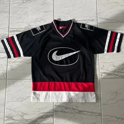 Pre-owned Nike X Vintage 1980s Nike Hockey Jersey In Black