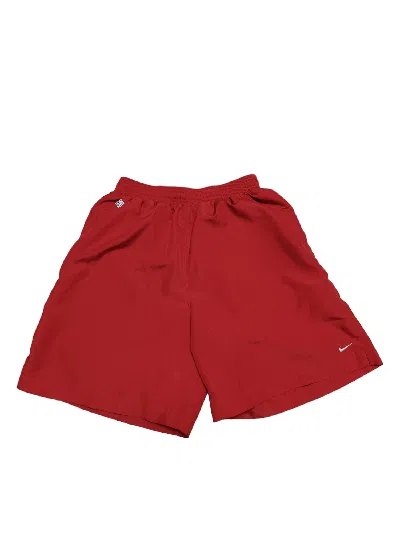 Pre-owned Nike X Vintage 2004 Vintage Nylon Nike Court Tennis Drill Shorts In Red