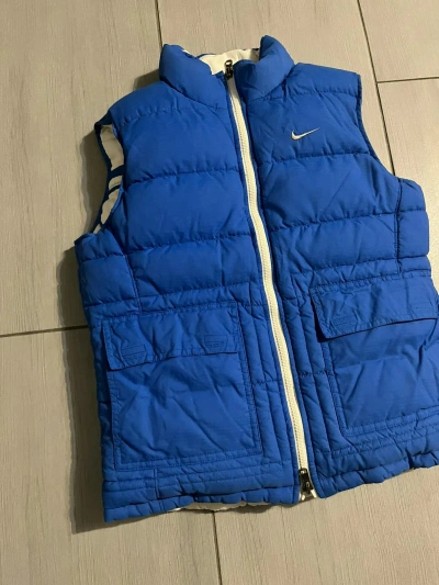 Pre-owned Nike X Vintage 90's Nike Puffer Vest In White