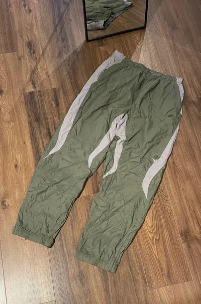 Pre-owned Nike X Vintage 90's Nike Vintage Air Max Joggers Nylon Pants In Green