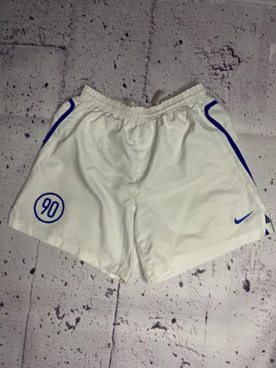 Pre-owned Nike X Vintage Mens Vintage Nike Shorts Streetwear Y2k 90 In White