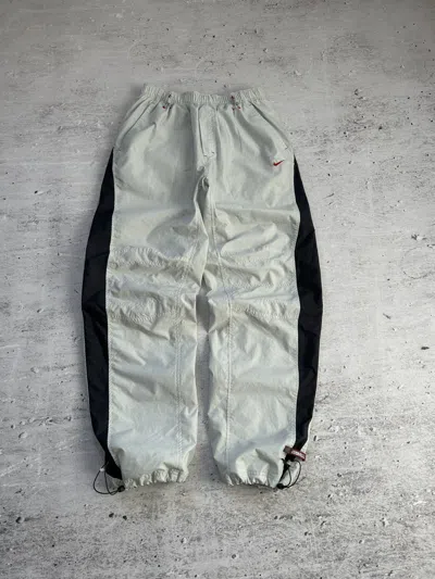 Pre-owned Nike X Vintage Nike Air Max Drill Track Pants With Drawstrings In White