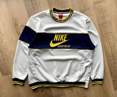 Pre-owned Nike X Vintage Nike Archive Big Logo Swoosh Sweatshirt In Multicolor