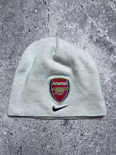Pre-owned Nike X Vintage Nike Arsenal Hat White Football One Size Men's