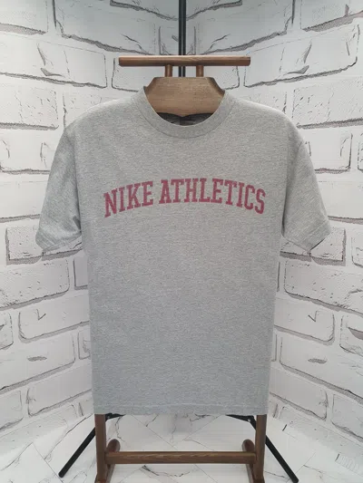 Pre-owned Nike X Vintage Nike Athletics T-shirt In Grey