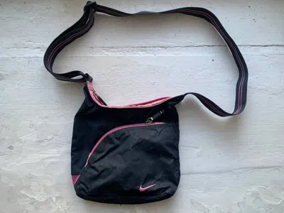 Pre-owned Nike X Vintage Nike Big Bag Swoosh Drill Very Y2k Retro 90's In Black