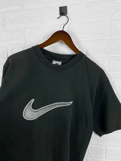 Pre-owned Nike X Vintage Nike Big Logo T Shirt In Black