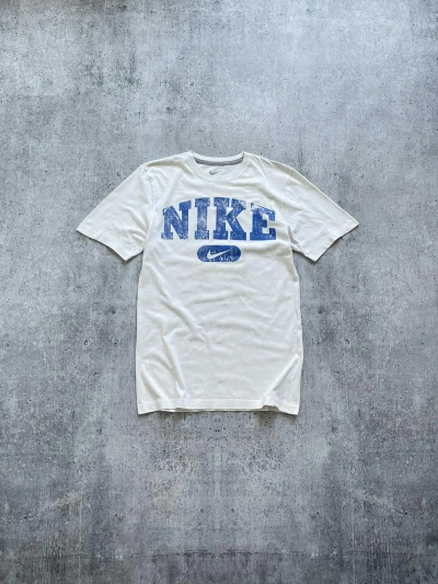 Pre-owned Nike X Vintage Nike Big Long T-shirt Y2k In White