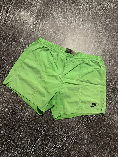Pre-owned Nike X Vintage Nike Distressed Shorts In Green