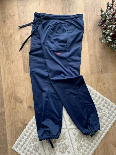 Pre-owned Nike X Vintage Nike Embroidered Swoosh Sweat Pants In Navy