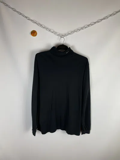 Pre-owned Nike X Vintage Nike Golf Roll Neck Turtleneck Sweatshirt In Black