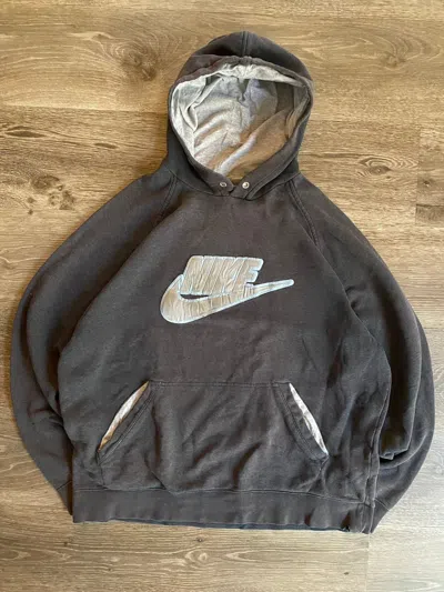 Pre-owned Nike X Vintage Nike Grey Hoodie
