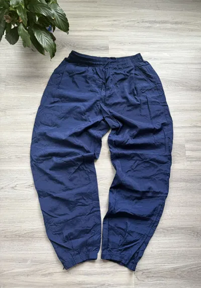 Pre-owned Nike X Vintage Nike Nylon Pants In Blue