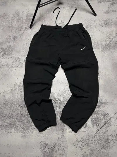 Pre-owned Nike X Vintage Nike Nylon Track Pants In Black